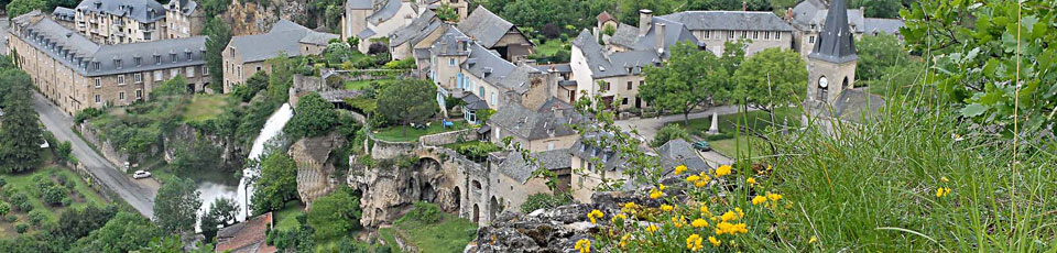 Salles la Source et sa cascade, un site d'exeption